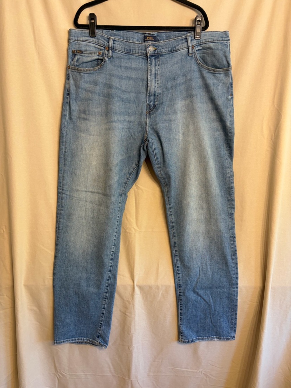 Polo Ralph Lauren Men’s Jeans Light Blue Relaxed Fit 44 x 34 Classic Timeless